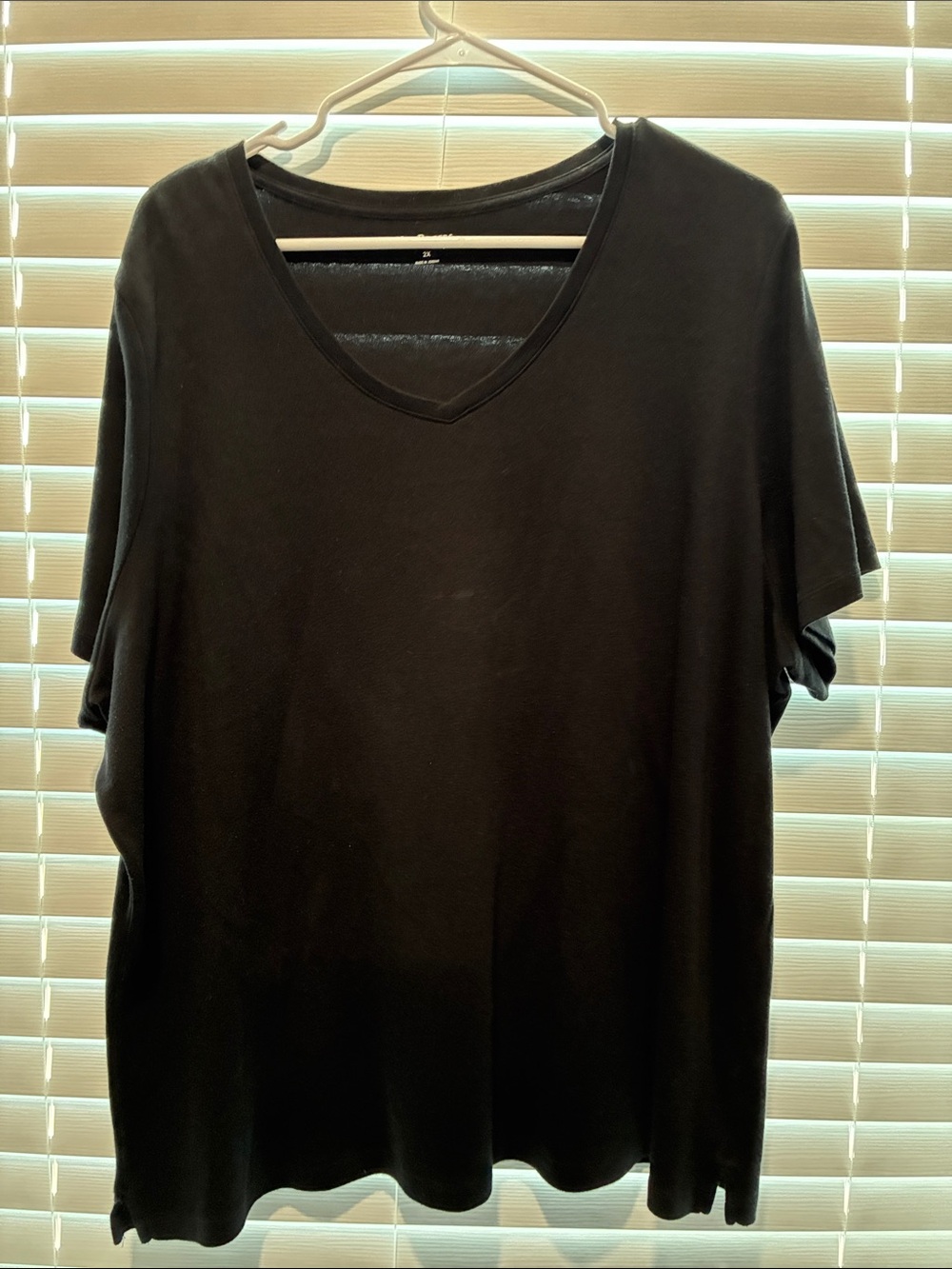 Kim Rogers Black V-Neck Short Sleeve Tee
